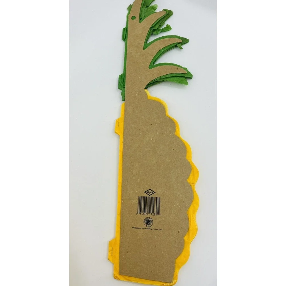 Vintage Beistle Co USA Pineapple Tissue Paper Decorations 20